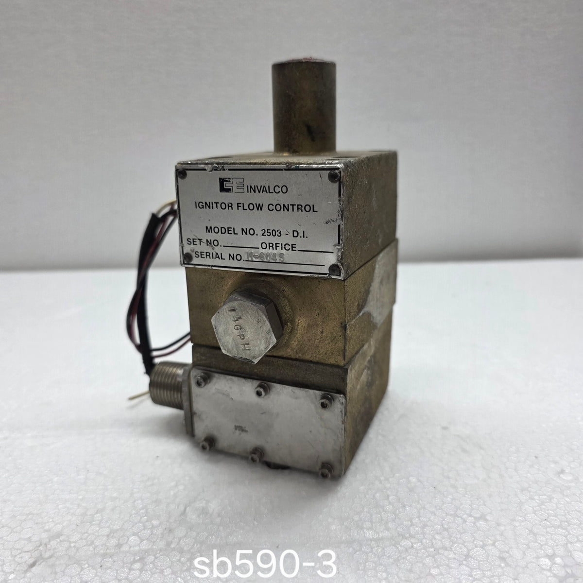 CE INVALCO 2503-DI IGNITOR FLOW CONTROL