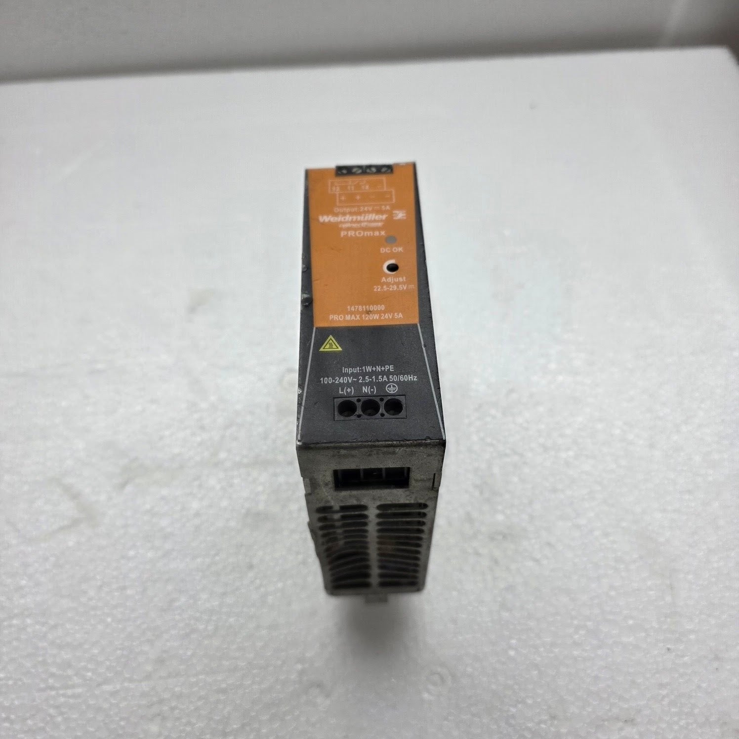 WEIDMÜLLER PRO MAX 120W 24V 5A SWITCHING POWER SUPPLY 1478110000