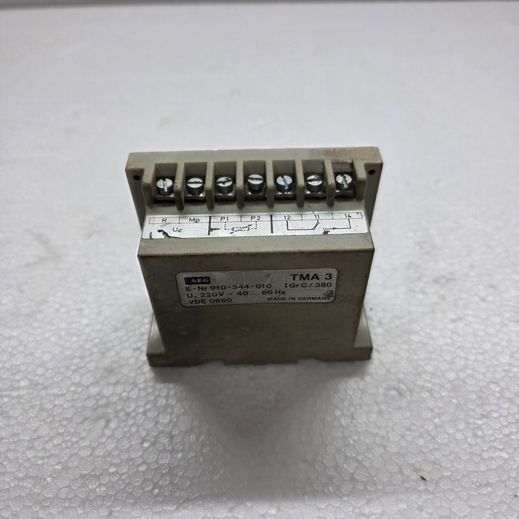 AEG TMA 3 TRIPPING UNIT RELAY 910-344-010