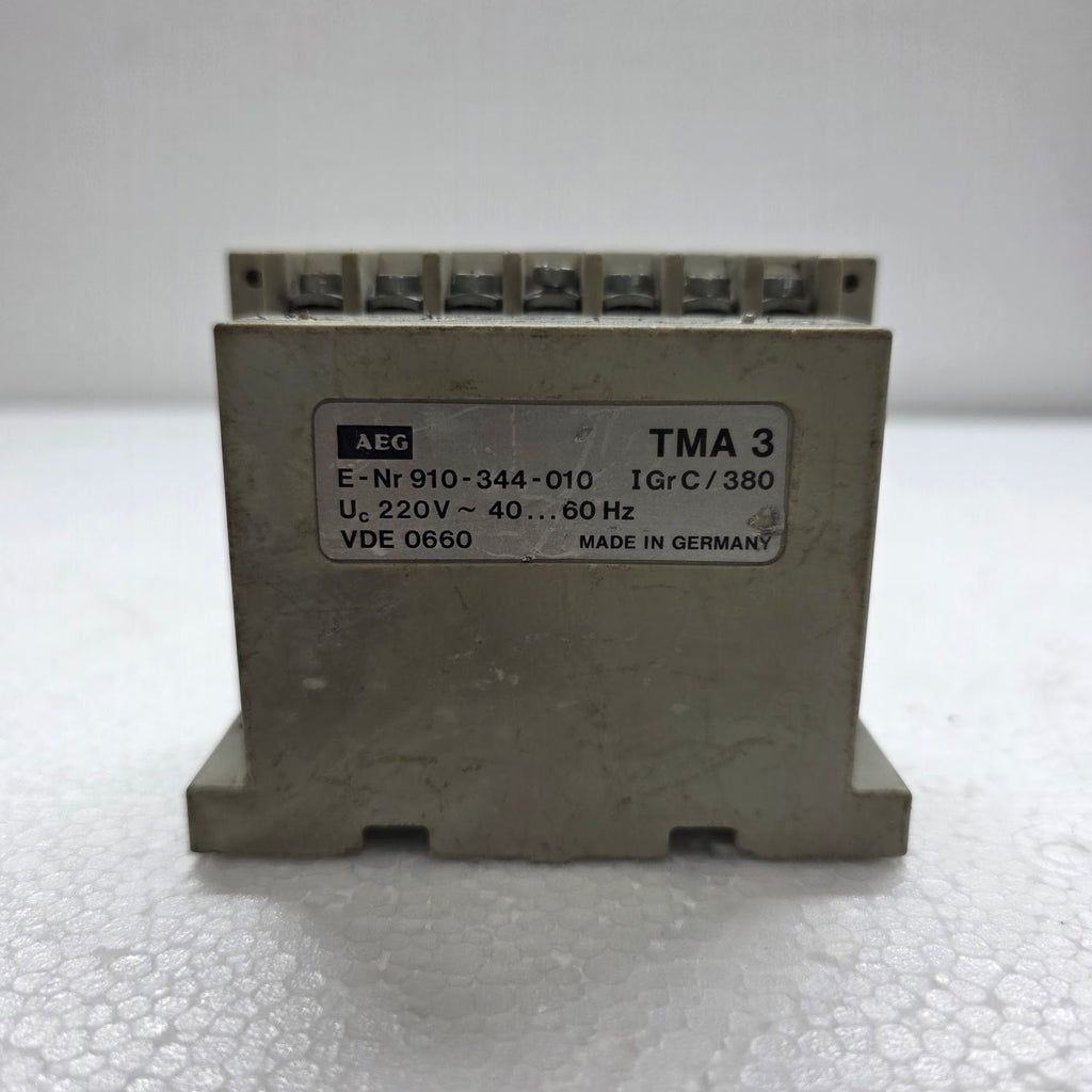 AEG TMA 3 TRIPPING UNIT RELAY 910-344-010