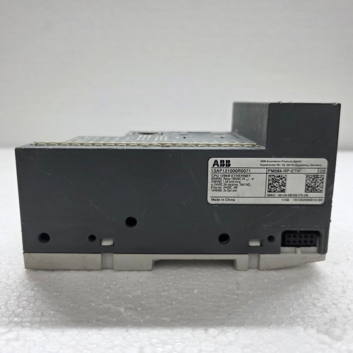 ABB 1SAP121000R0071 PROGRAMMABLE LOGIC CONTROLLER PM564-RP-ETH