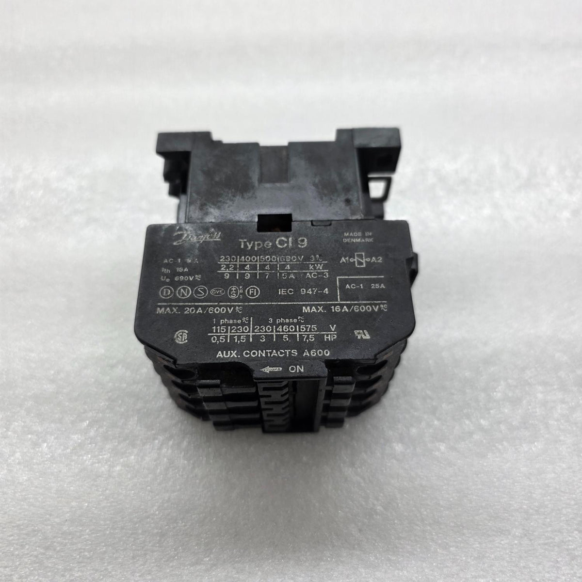 DANFOSS CI 9 MAGNETIC CONTACTOR COIL VOLTAGE 110-132V AC