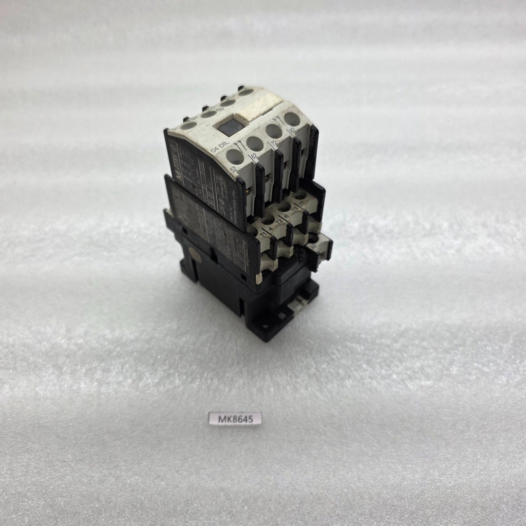 MOELLER DIL00AM-01 CONTACTOR COIL VOLTAGE 190-220V AUXILIARY 04 DIL