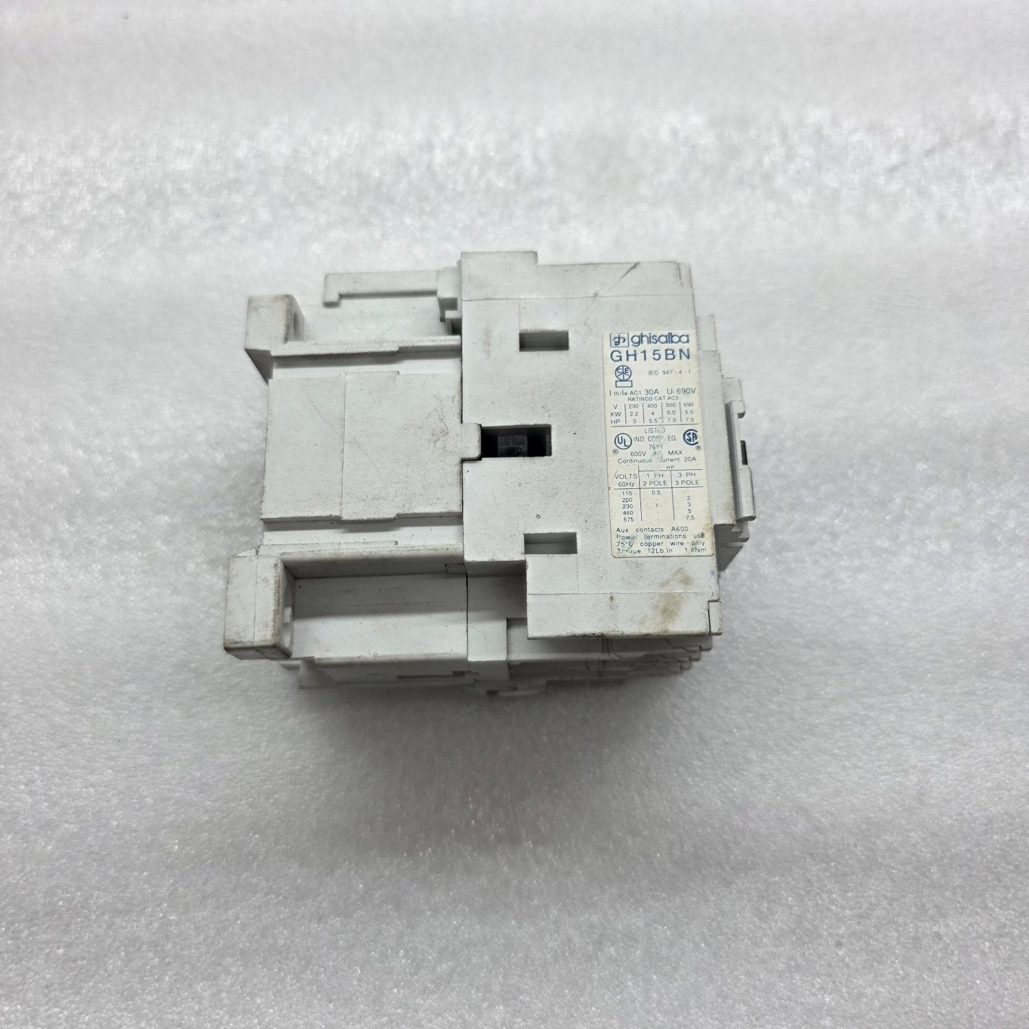 GHISALBA GH15BN MAGNETIC CONTACTOR 30A 220-240V
