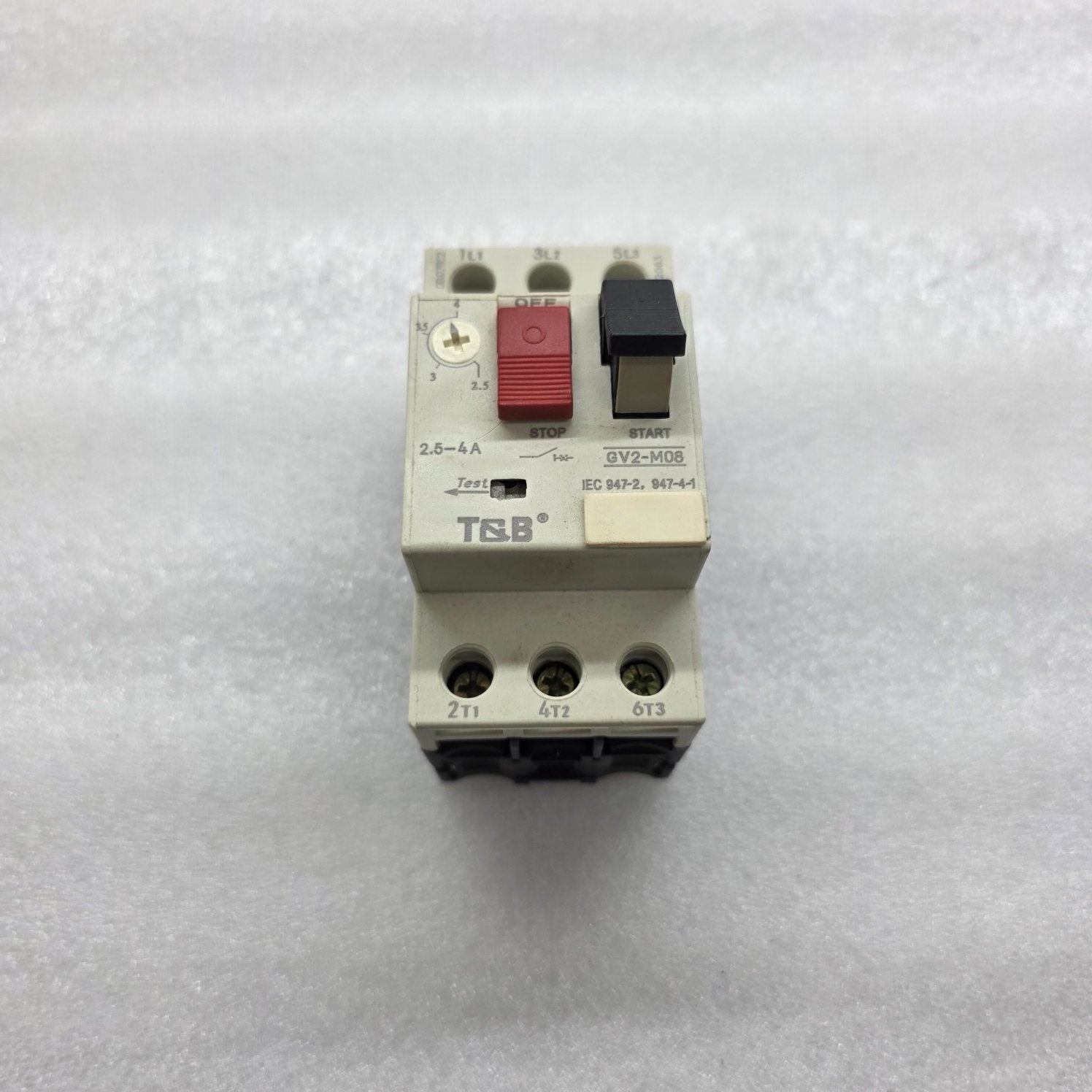 T&B GV2 M08-C MOTOR CIRCUIT BREAKER 2.5-4A