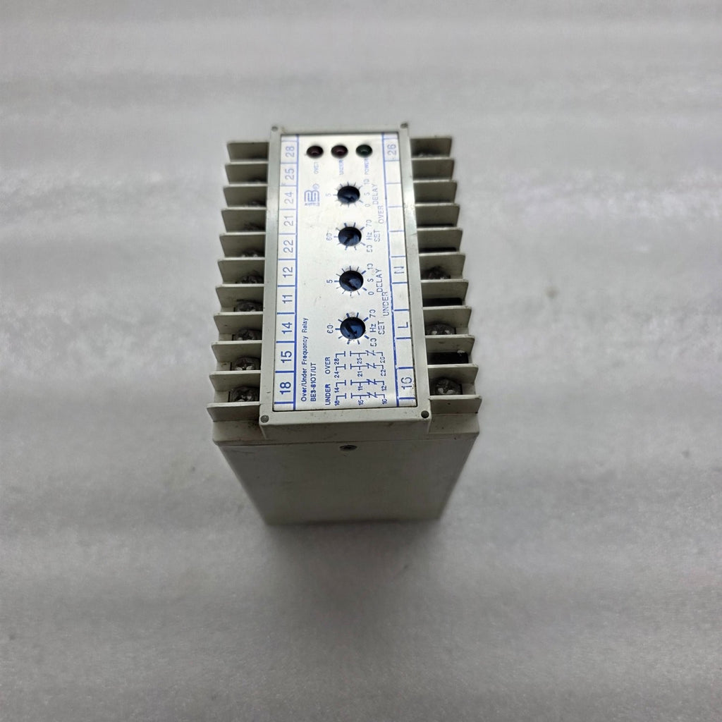 BASLER ELECTRIC 9323000102 OVER/UNDER FREQUENCY RELAY BE3-81OT/UT-1A4N3 120V
