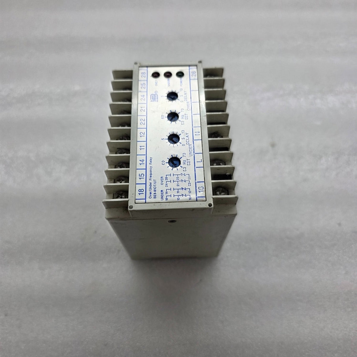 BASLER ELECTRIC 9323000102 OVER/UNDER FREQUENCY RELAY BE3-81OT/UT-1A4N3 120V