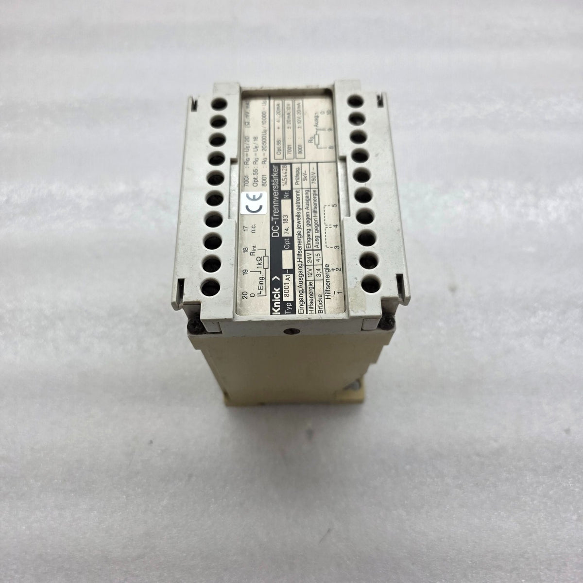 KNICK 8001A1 DC ISOLATION AMPLIFIER