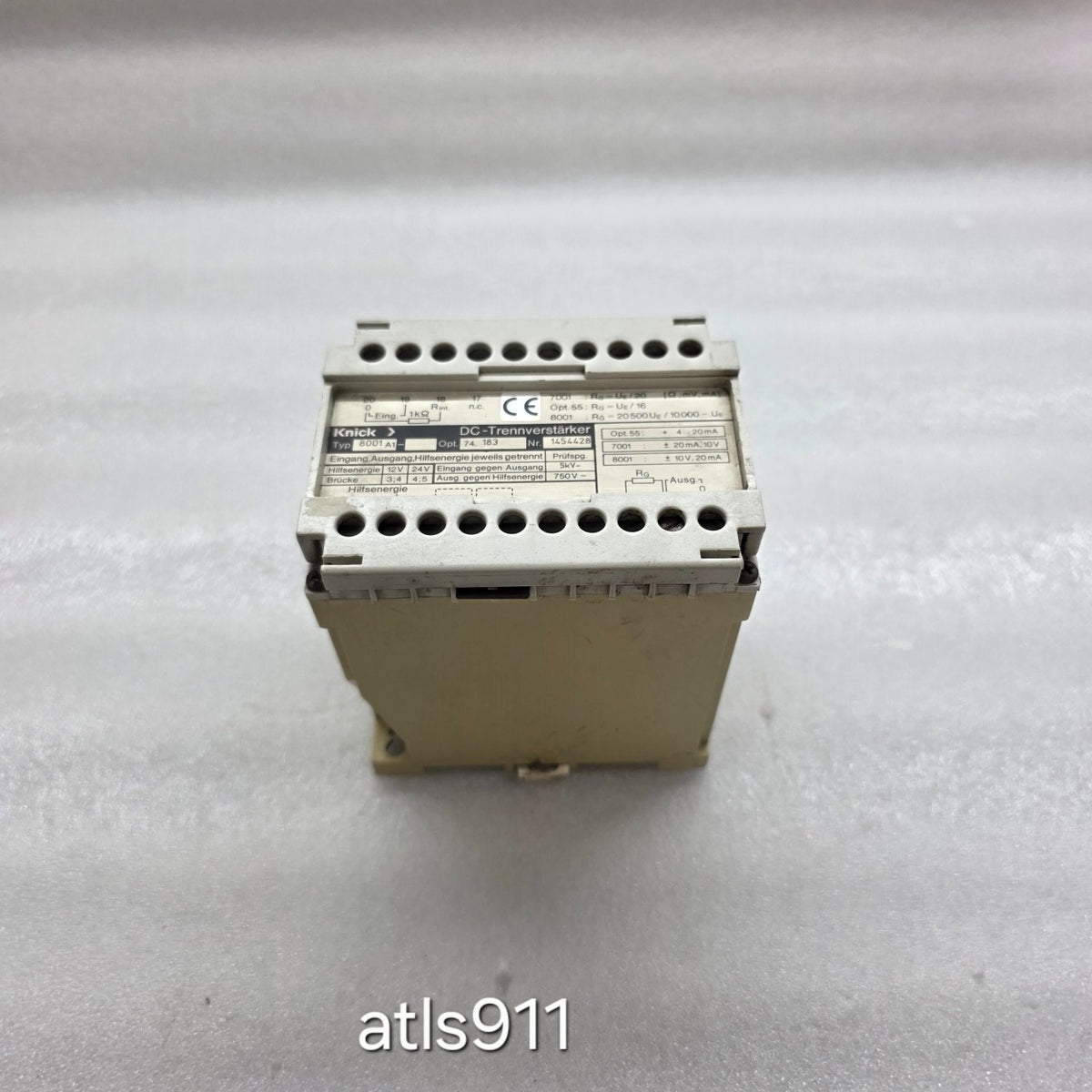 KNICK 8001A1 DC ISOLATION AMPLIFIER
