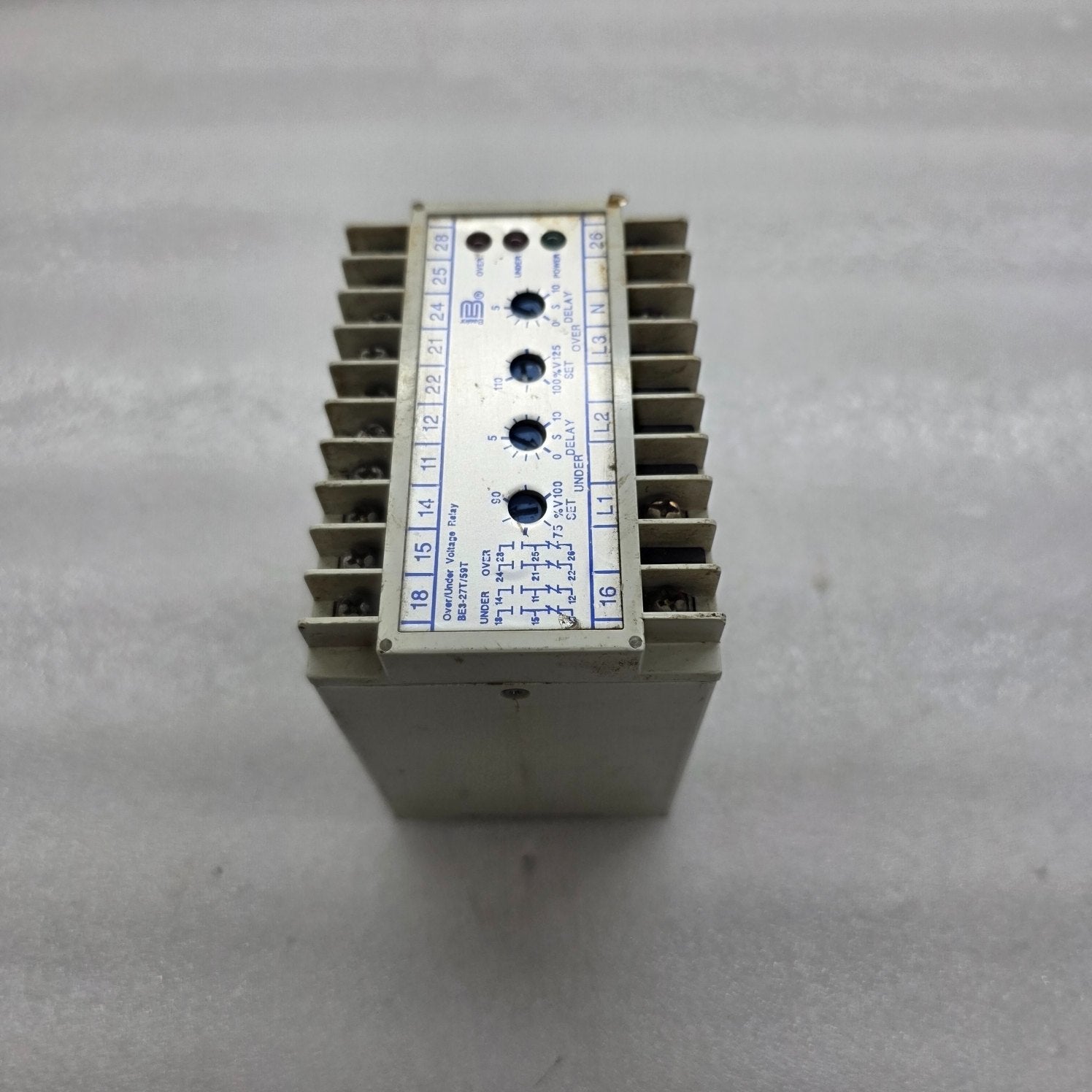 BASLER ELECTRONIC BE3-27T/59T-1A1N3 OVER/UNDER VOLTAGE RELAY 9319700100 120V