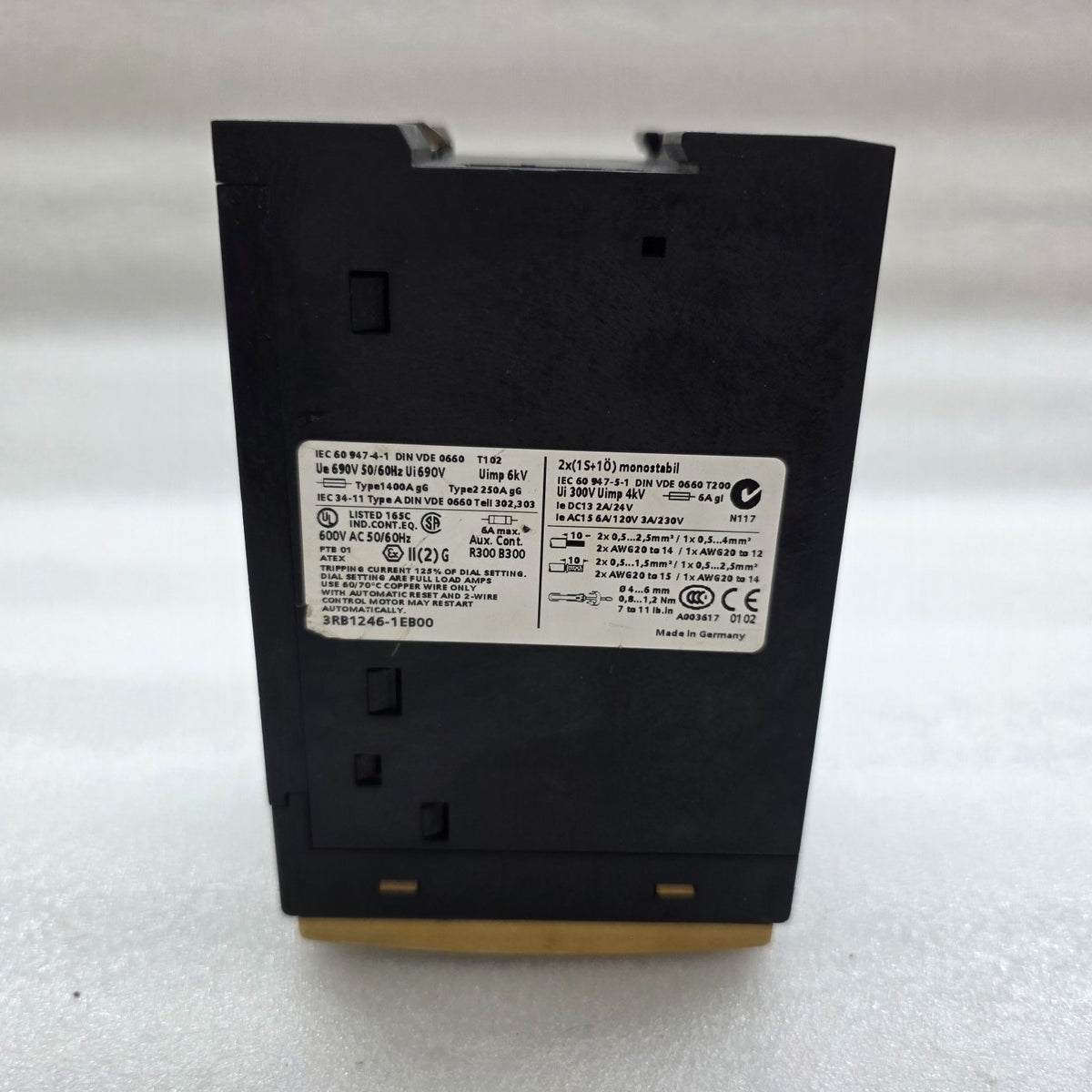 SIEMENS 3RB1246-1EB00 RELAY