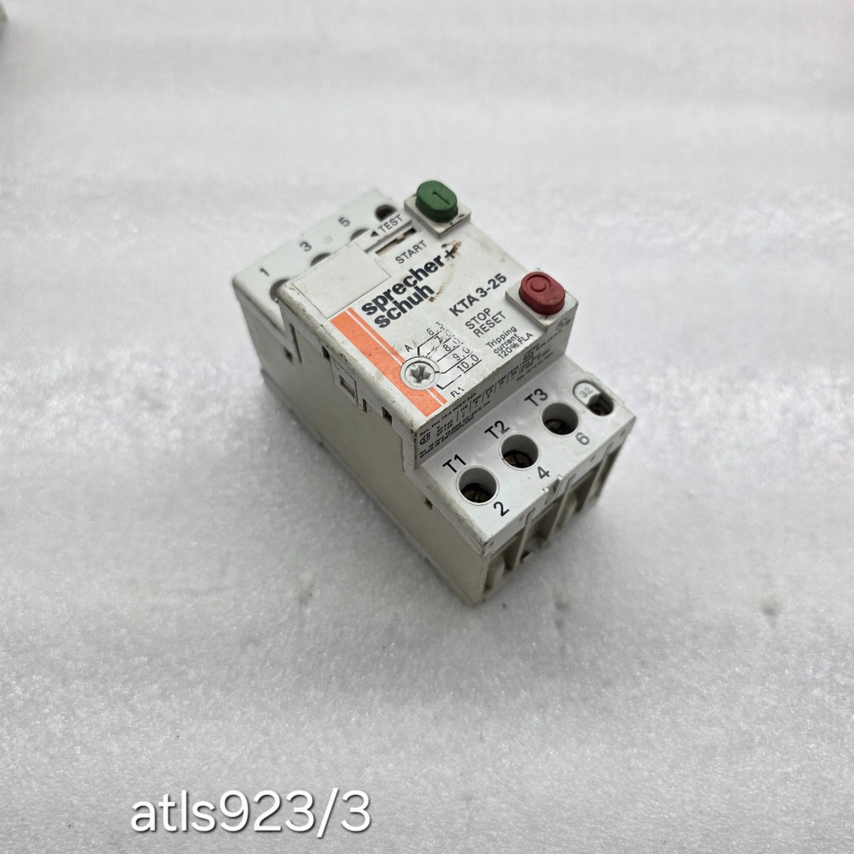 SPRECHER + SCHUH KTA 3-25 MOTOR CONTROLLER 6.3-10.0 A