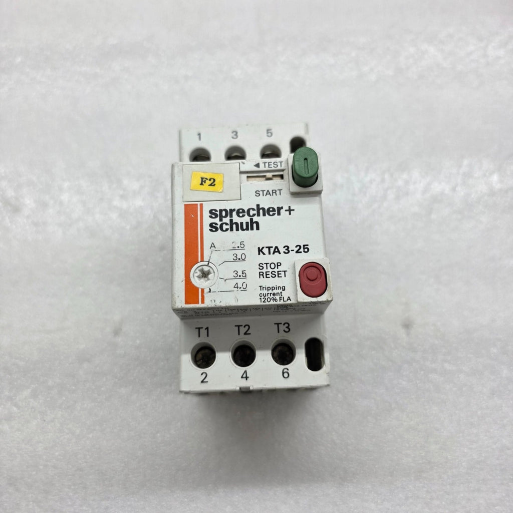 SPRECHER + SCHUH KTA 3-25 MOTOR CONTROLLER 2.5-4.0 A