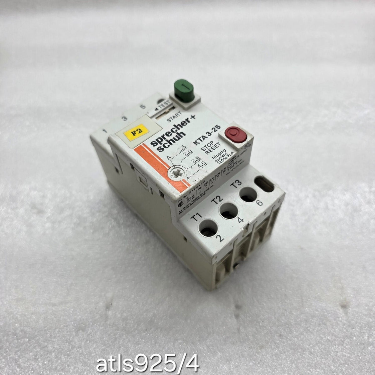 SPRECHER + SCHUH KTA 3-25 MOTOR CONTROLLER 2.5-4.0 A