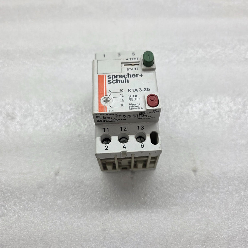 SPRECHER + SCHUH KTA 3-25 MOTOR CONTROLLER 10-16 A