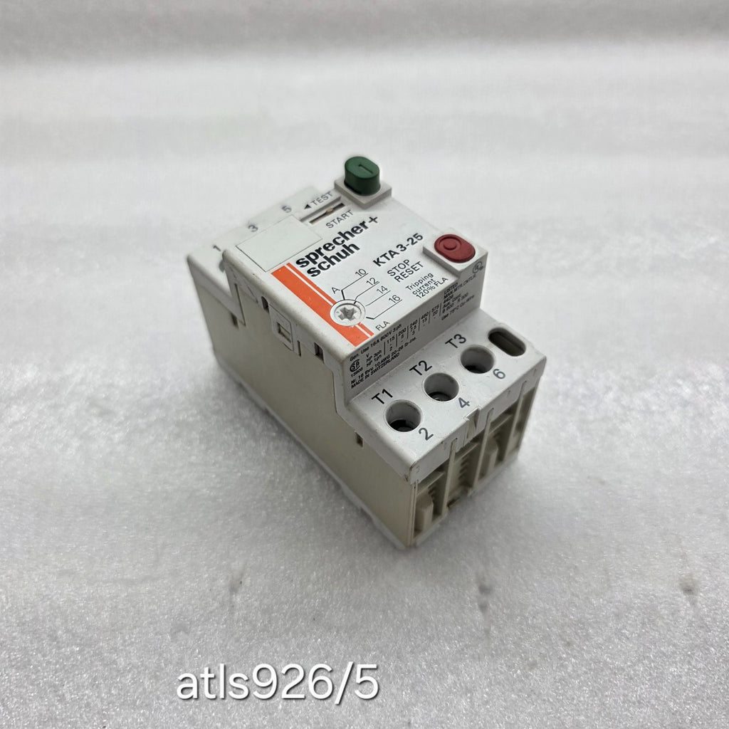 SPRECHER + SCHUH KTA 3-25 MOTOR CONTROLLER 10-16 A