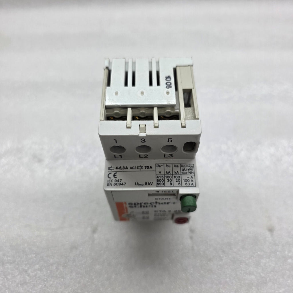 SPRECHER + SCHUH KTA 3-25 MOTOR CONTROLLER 4.0-6.3A