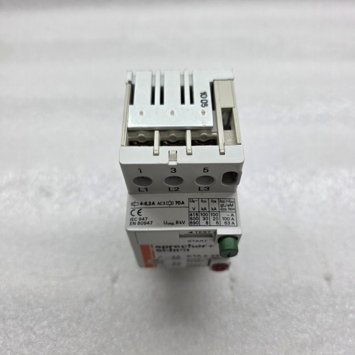 SPRECHER + SCHUH KTA 3-25 MOTOR CONTROLLER 4.0-6.3A