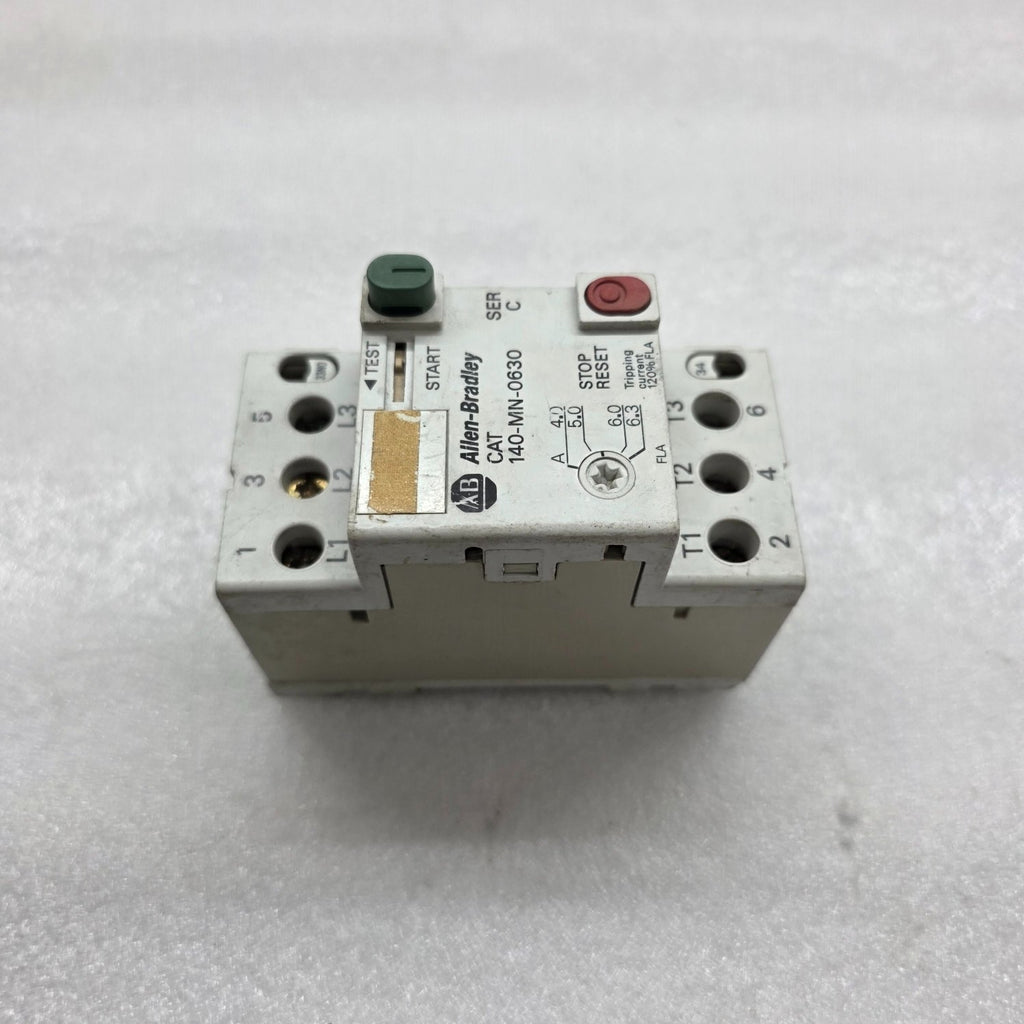 ALLEN BRADLEY CAT 140-MN-0630 MOTOR STARTER 4.0-6.3 A