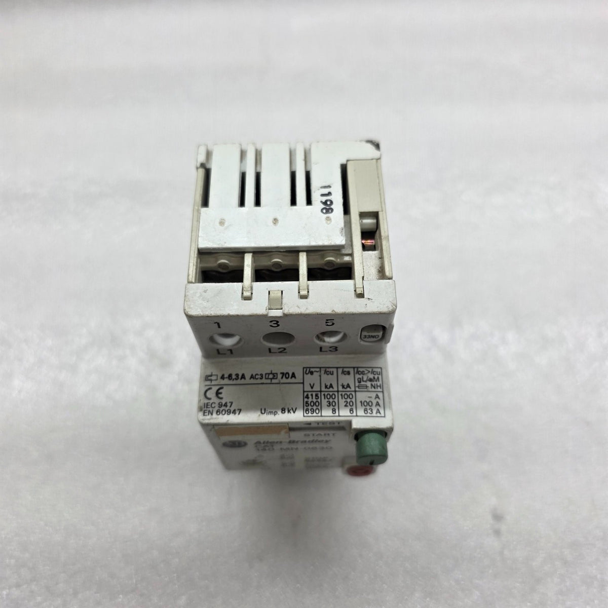 ALLEN BRADLEY CAT 140-MN-0630 MOTOR STARTER 4.0-6.3 A