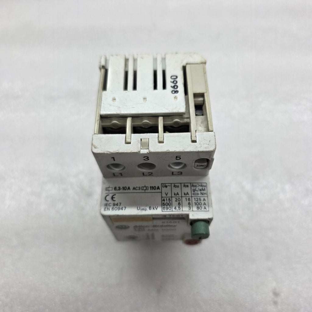 ALLEN BRADLEY CAT 140-MN-1000 MOTOR STARTER 6.3-10.0 A