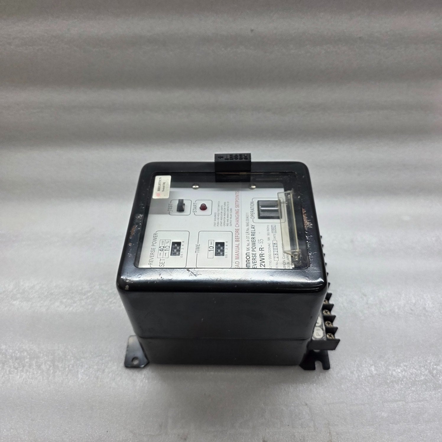 OMRON K2WR-R-S5 REVERSE POWER RELAY 100-220V