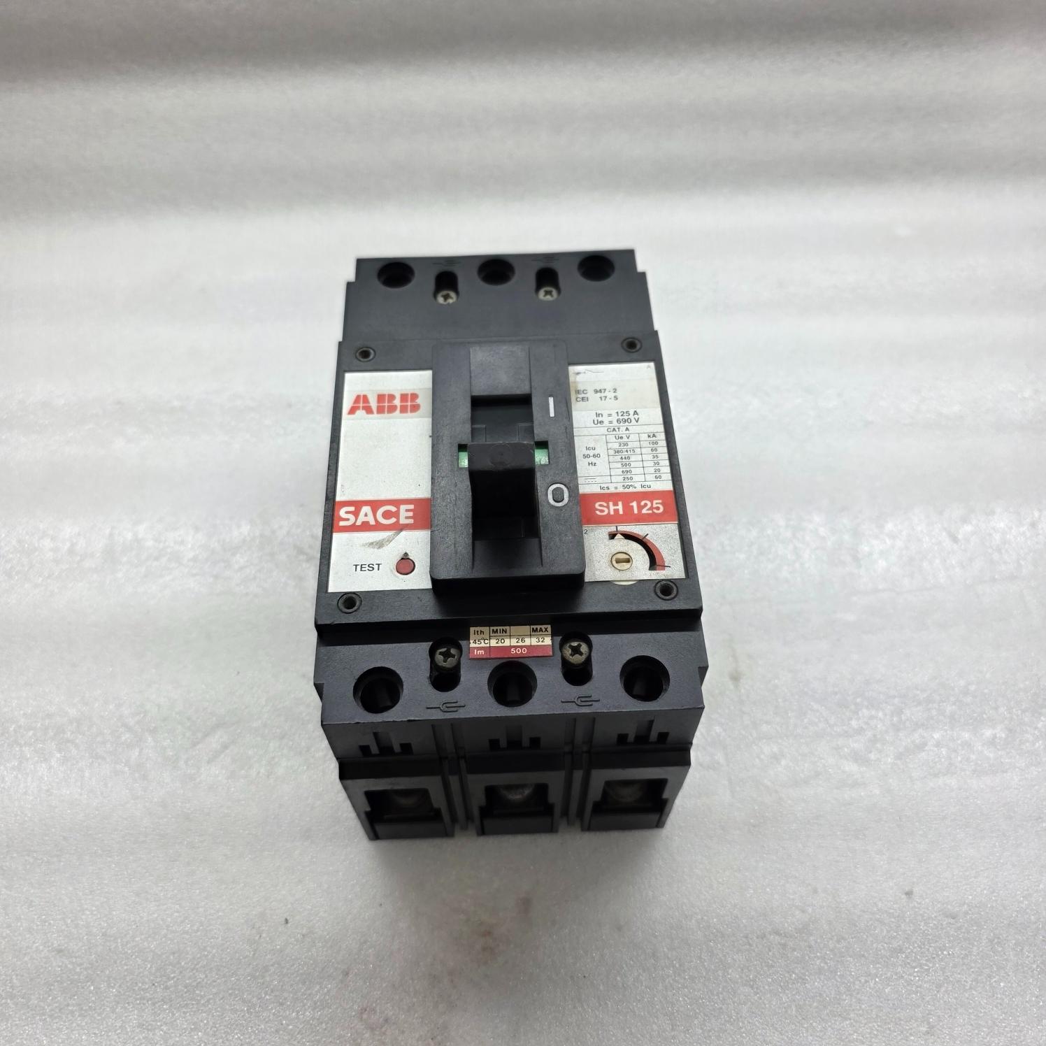 ABB SACE SH 125 3-POLE CIRCUIT BREAKER 125A