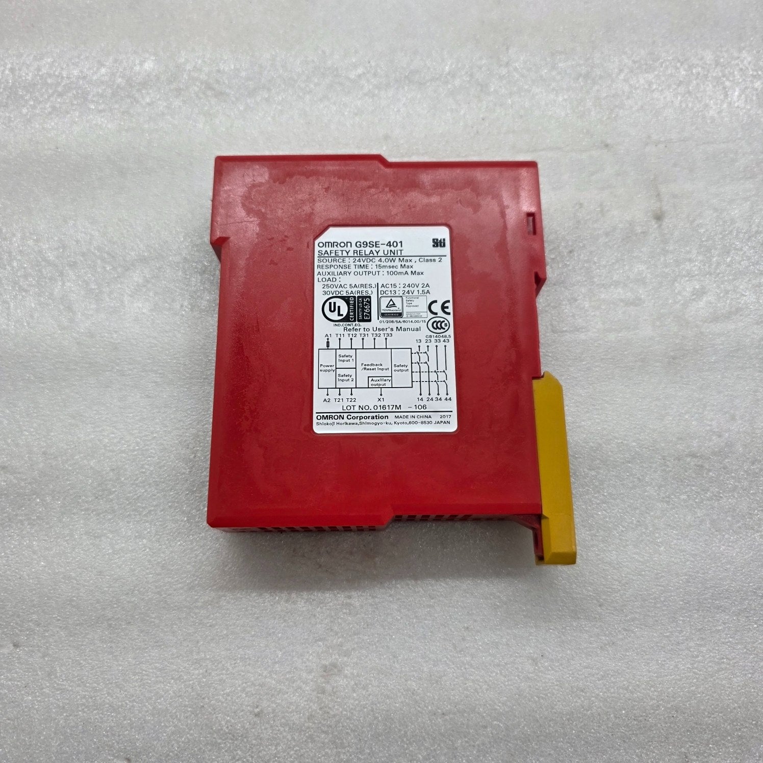 OMRON G9SE-401 SAFETY RELAY UNIT 24VDC