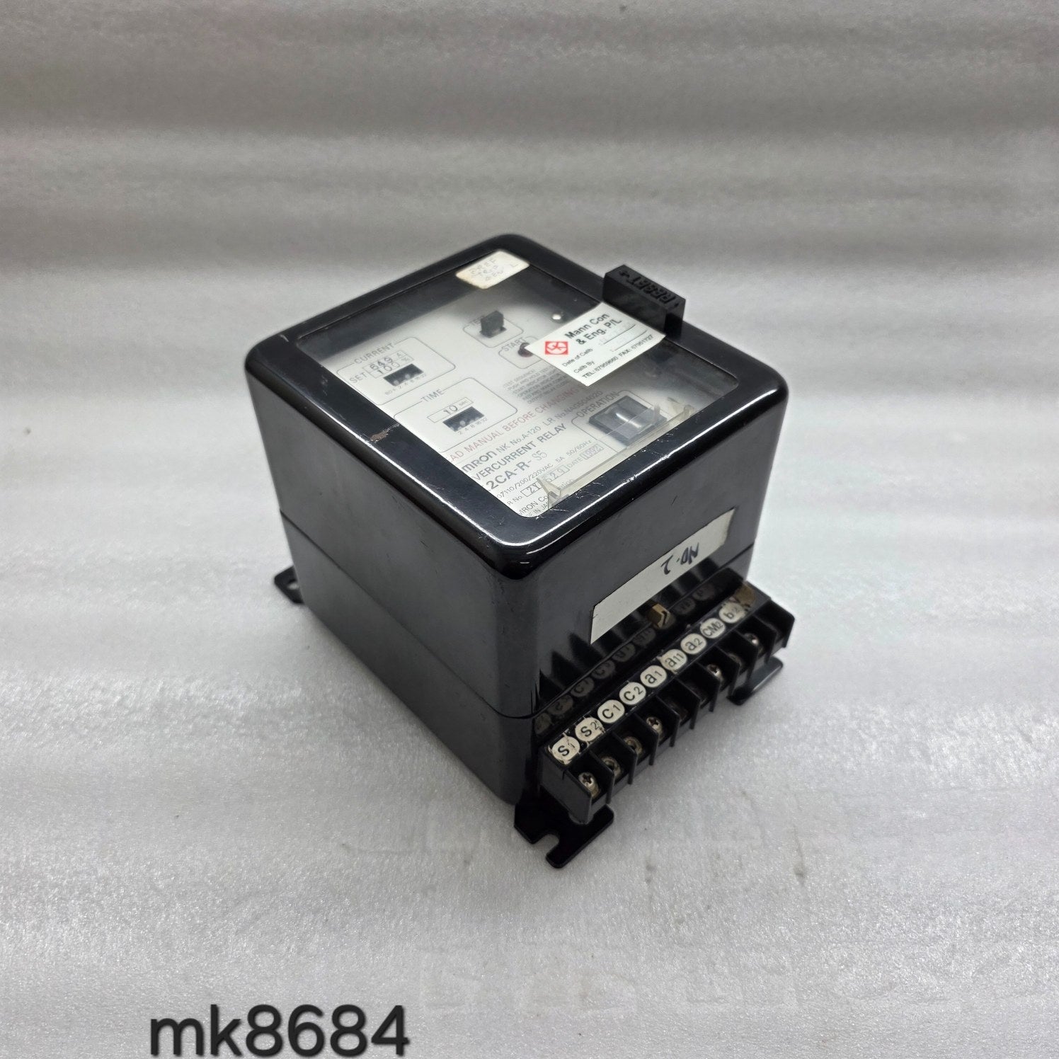 OMRON K2CA-R-S5 OVERCURRENT RELAY 100-220V AC