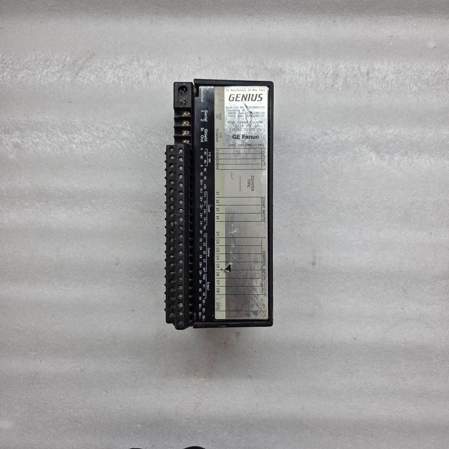 GE FANUC IC660EBD120K ELECTRIC MODULE HIGH SPEED COUNTER 12/24VDC 115VAC