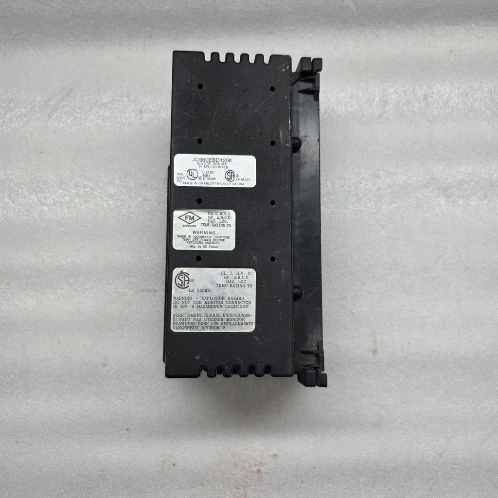GE FANUC IC660EBD120K ELECTRIC MODULE HIGH SPEED COUNTER 12/24VDC 115VAC