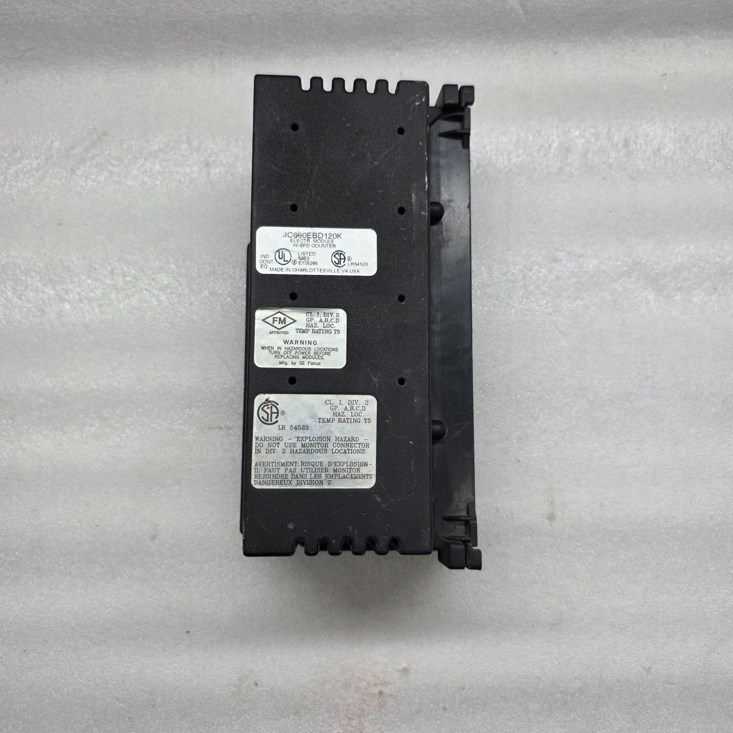 GE FANUC IC660EBD120K ELECTRIC MODULE HIGH SPEED COUNTER 12/24VDC 115VAC