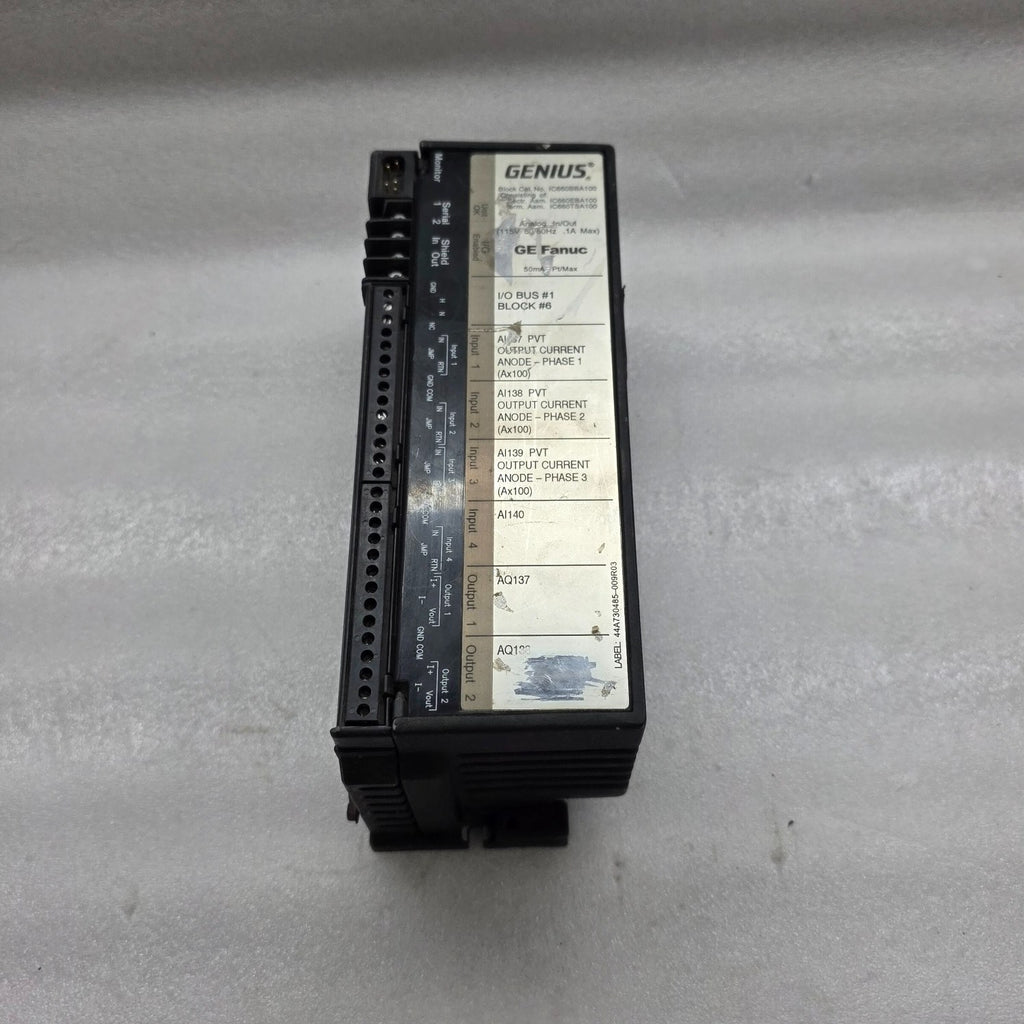 GE FANUC IC660BBA100 ANALOGUE MODULE 115V ORIGINAL PART