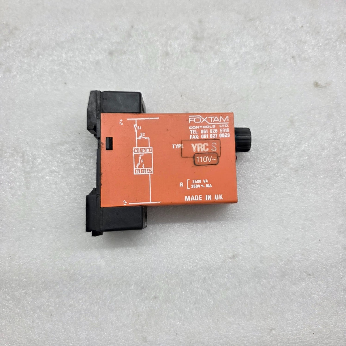FOX TAM CONTROLS YRC S TIMER RELAY 110V