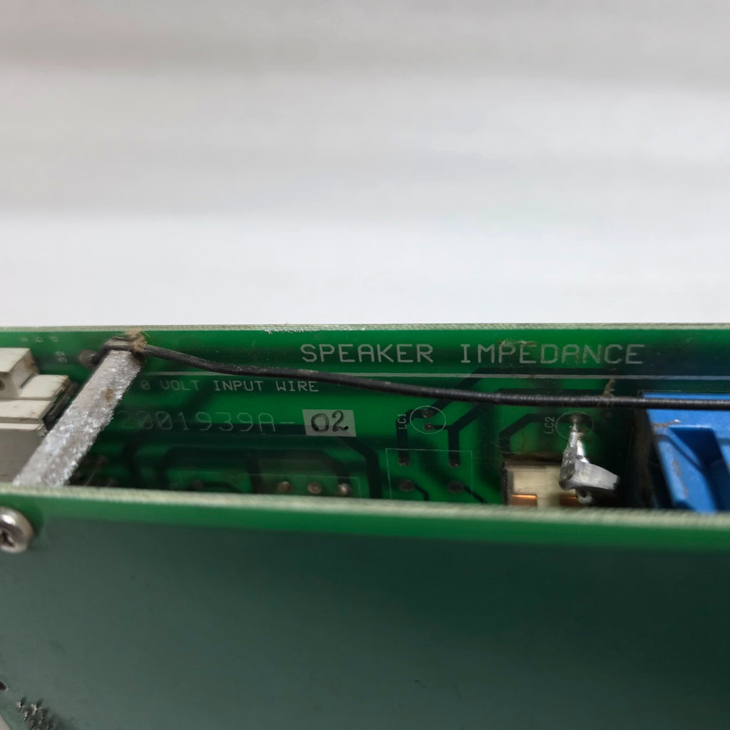 FEDERAL SIGNAL 2001939A-02 STANDBY ROUTING SPEAKER MONITORING