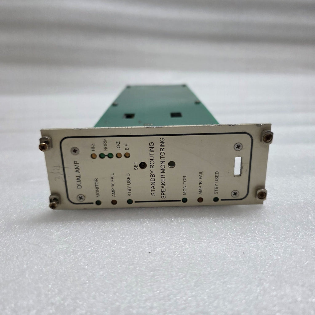 FEDERAL SIGNAL DUAL AMP STANDBY ROUTING SPEAKER MONITORING
