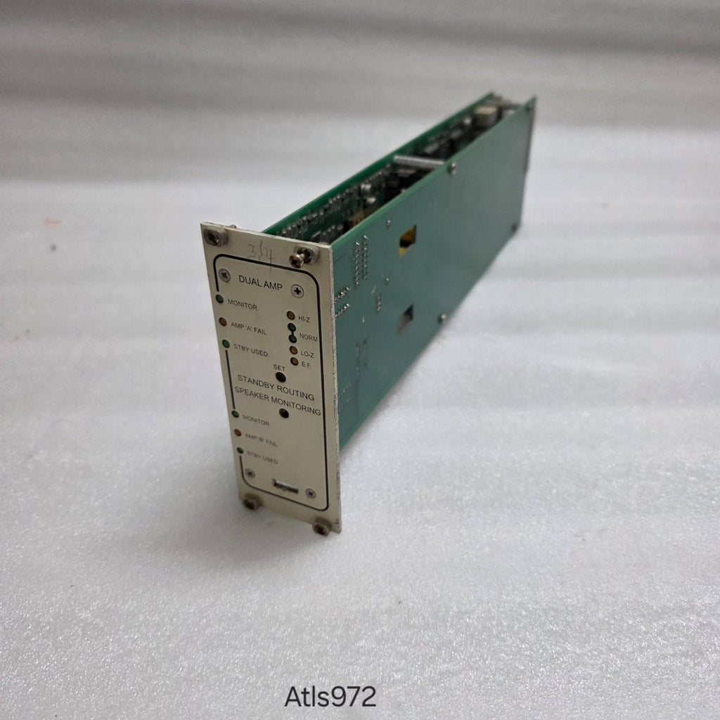 FEDERAL SIGNAL DUAL AMP STANDBY ROUTING SPEAKER MONITORING