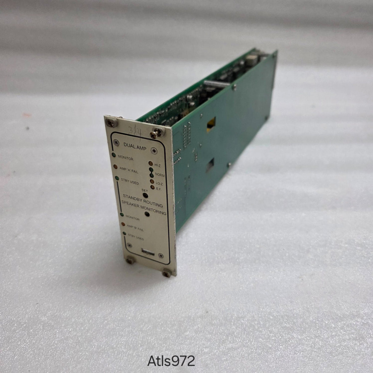 FEDERAL SIGNAL DUAL AMP STANDBY ROUTING SPEAKER MONITORING