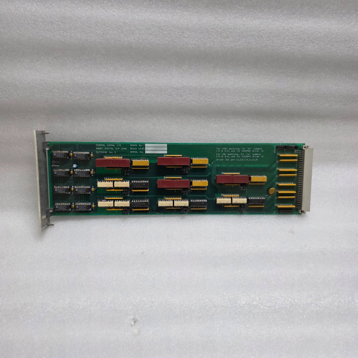 FEDERAL SIGNAL INPUT/OUTPUT CARD 5173044 ISS 2 64WAY DIGITAL O/P CARD