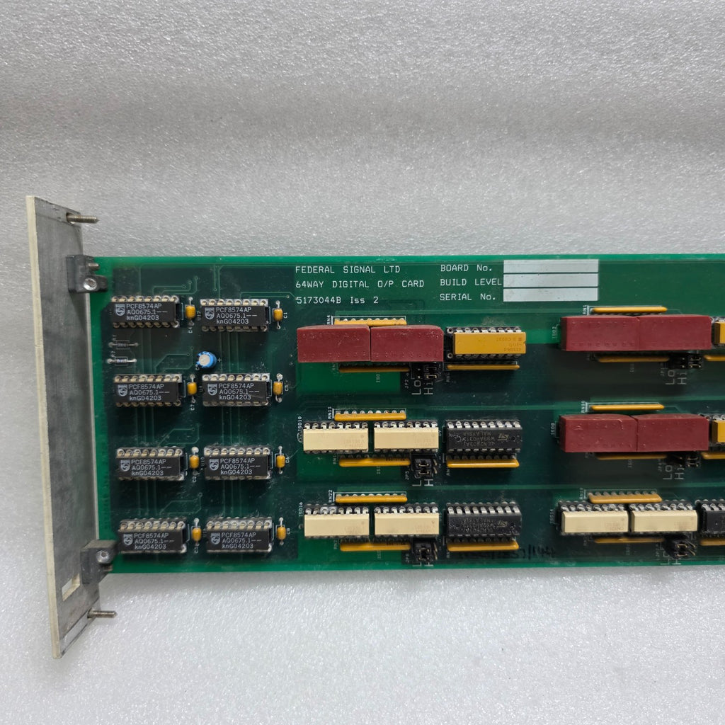 FEDERAL SIGNAL INPUT/OUTPUT CARD 5173044 ISS 2 64WAY DIGITAL O/P CARD