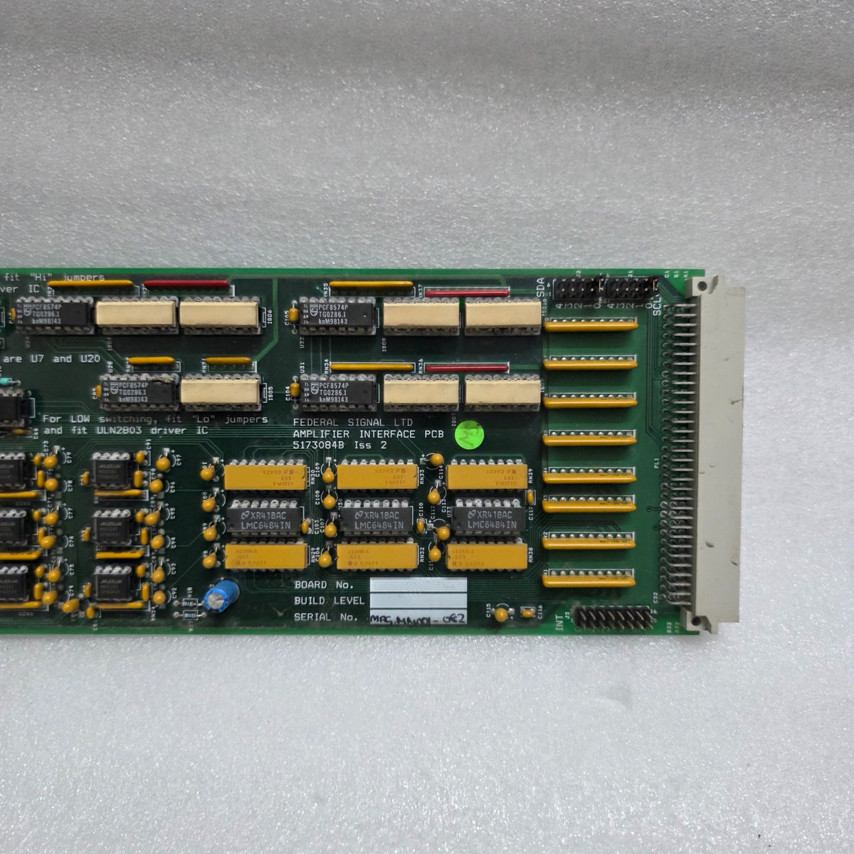 FEDERAL SIGNAL 5173084B ISS 2 AMPLIFIER INTERFACE BOARD