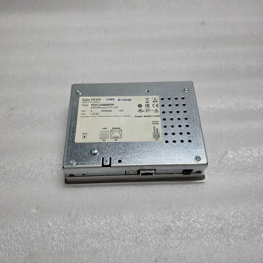 SAIA  PCD7.D450WTPF PROGRAMMABLE WEB PANEL HMI 800 X 480 PIXEL TFT COLOR