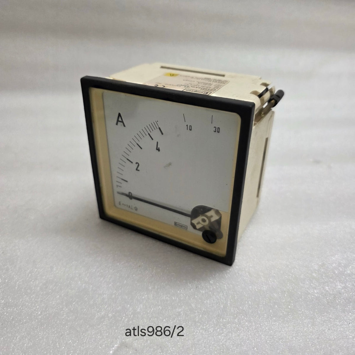 CROMPTON INSTRUMENTS E244-026A-G-LS-ZZ-C7 ANALOG AC AMMETER 0/5/30 AMPS AC