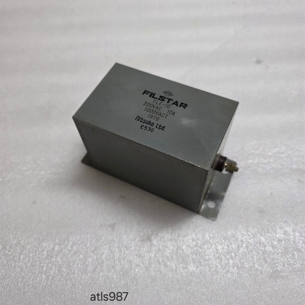 NITSUKO FLE-10 FILSTAR EMI/RFI POWER LINE FILTER 200VAC 10A