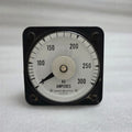 GENERAL ELECTRIC 6477K34187 ANALOG AC AMMETER PANEL METER 0 TO 300 AC AMPERES