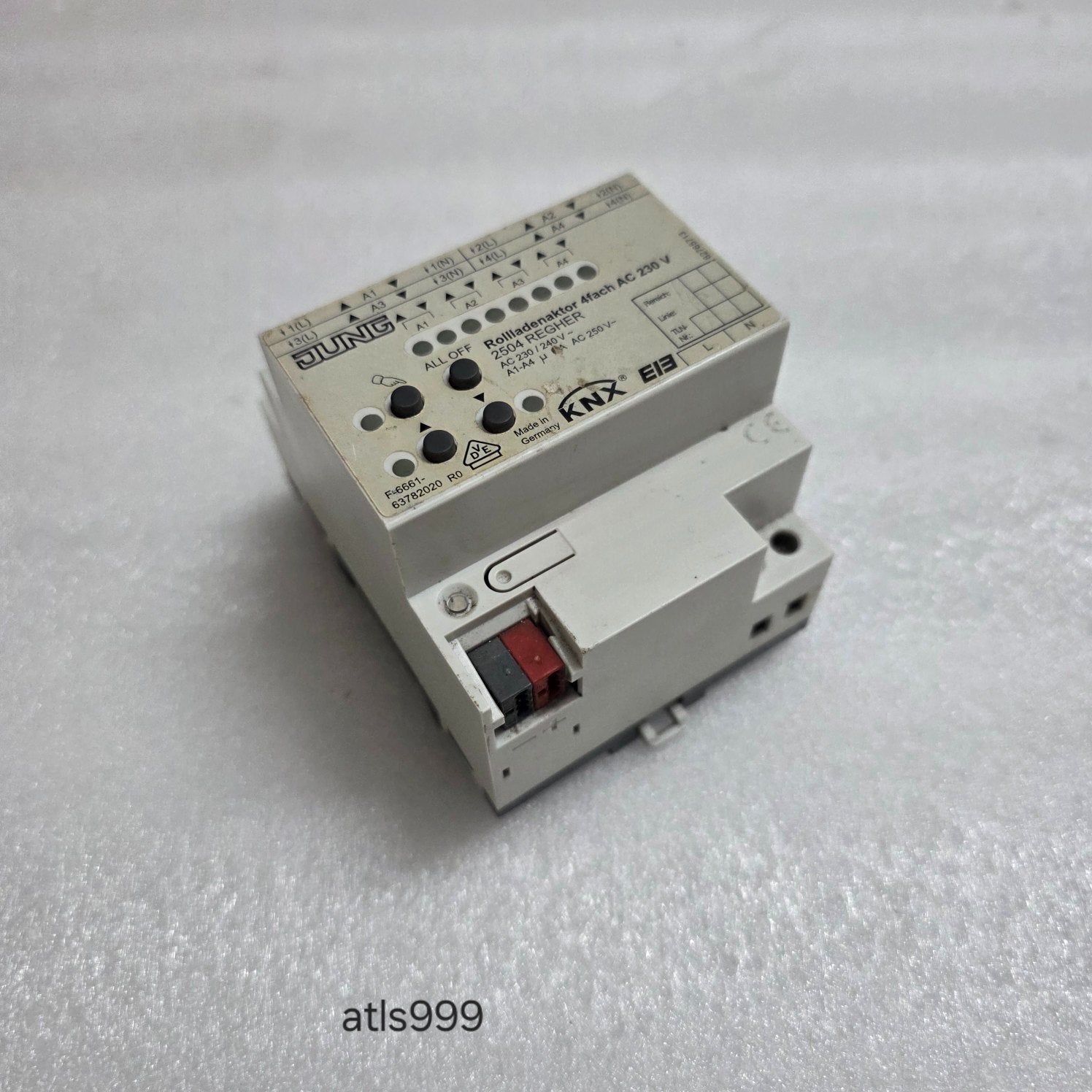 ALBRECHT JUNG 2504 REGHER KNX SHUTTER ACTUATOR