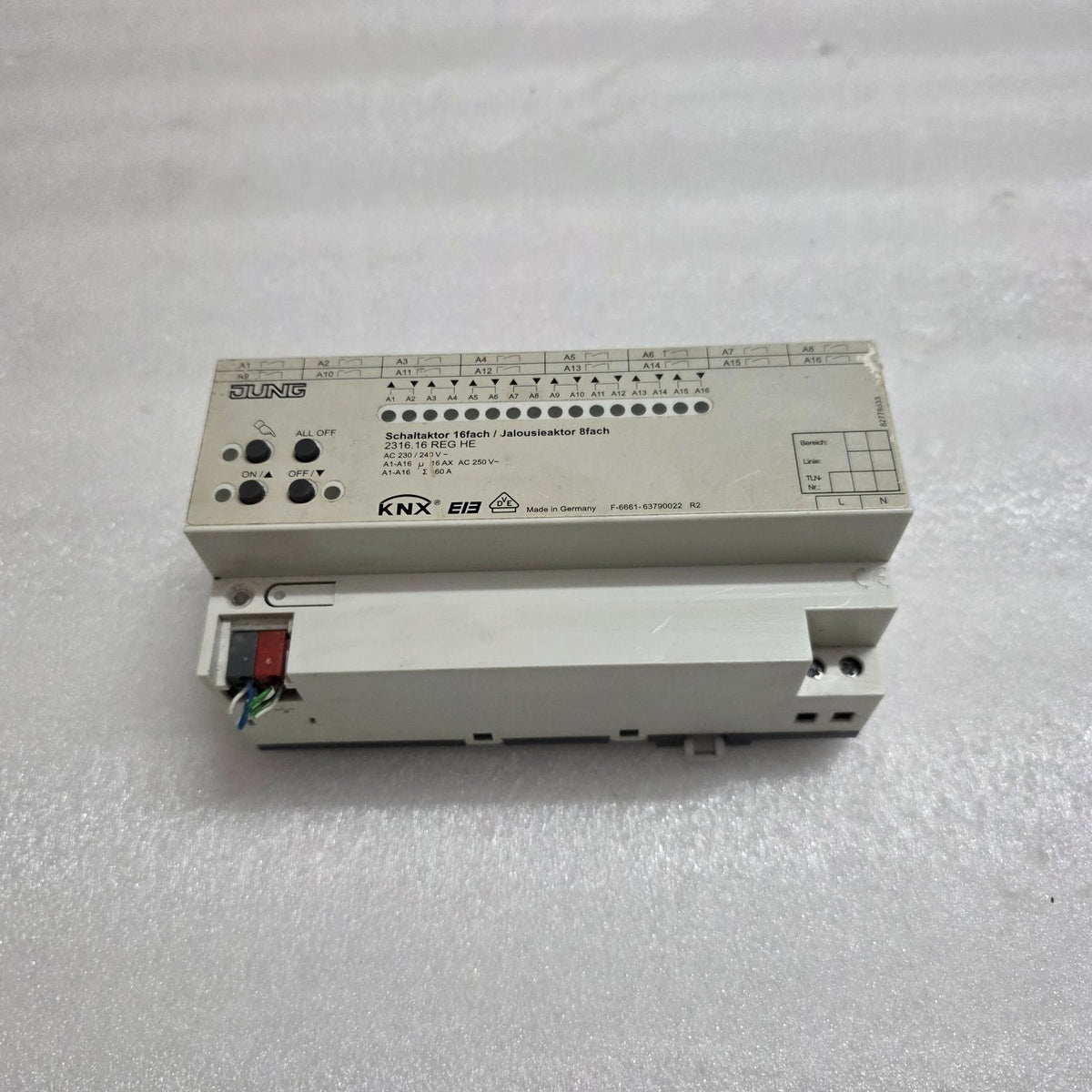 ALBRECHT JUNG 2316.16 REG HE KNX SWITCH/BLIND ACTUATOR