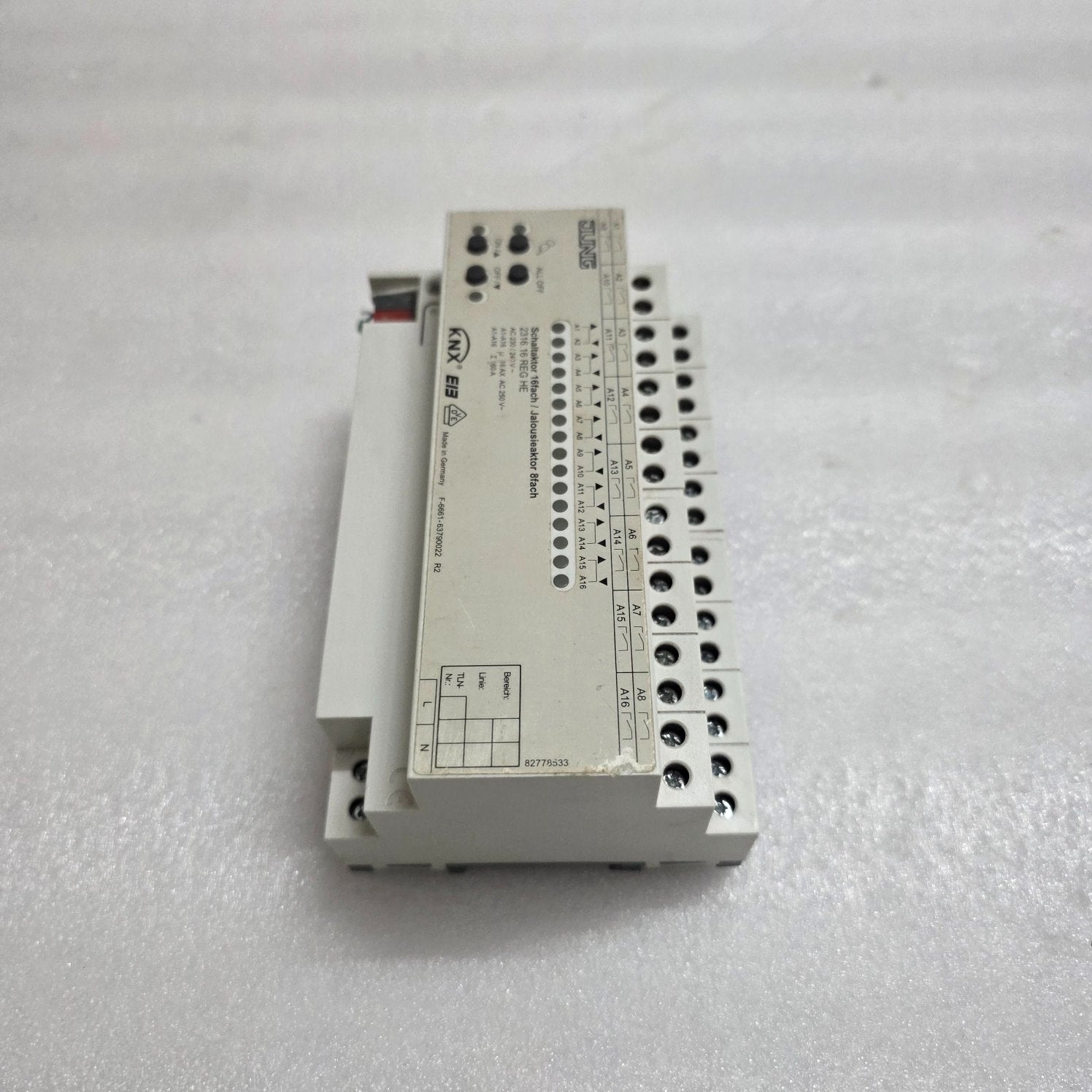 ALBRECHT JUNG 2316.16 REG HE KNX SWITCH/BLIND ACTUATOR
