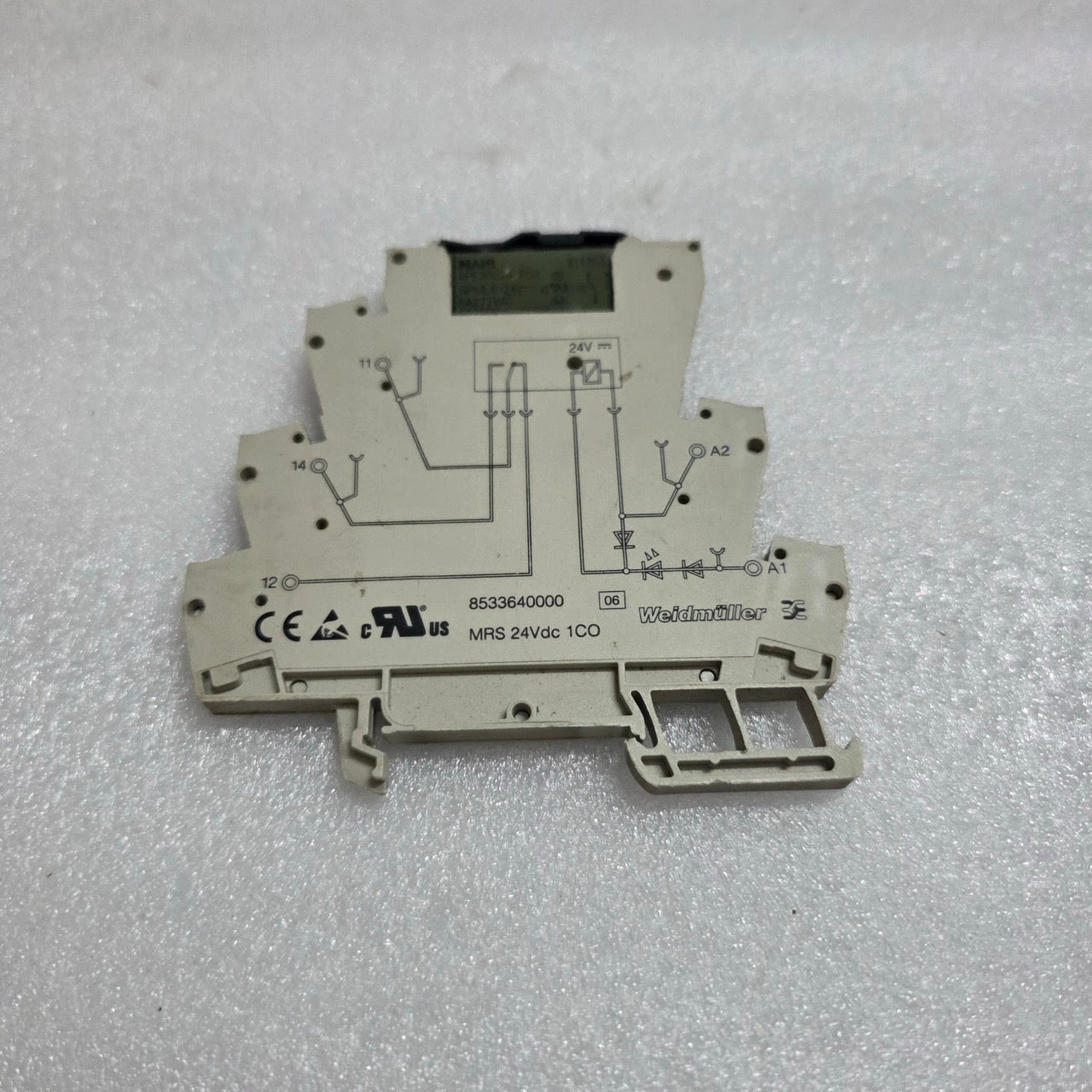 6 UNIT X WEIDMÜLLER 8533640000 MICROSERIES RELAY MODULE MRS 24VDC X 1CO LOT OF 6