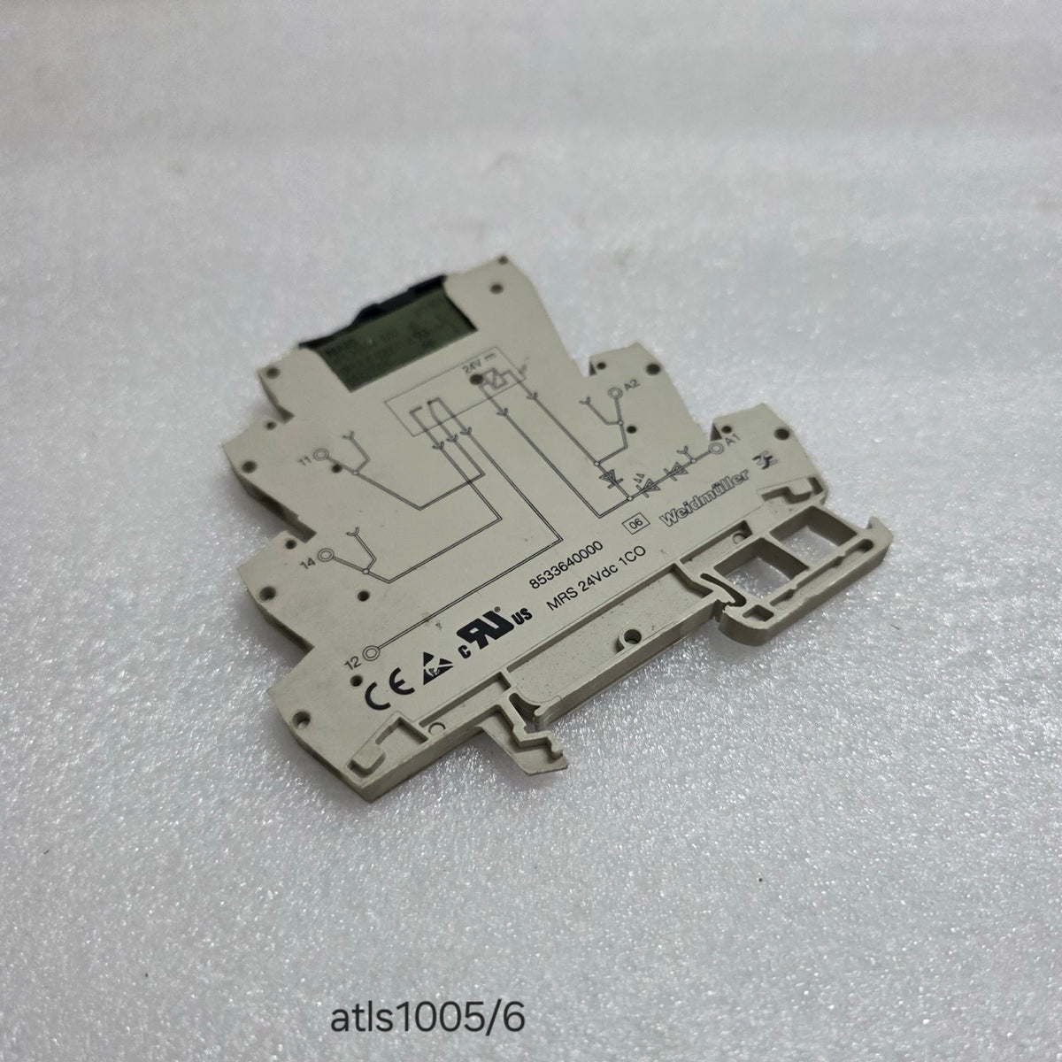 6 UNIT X WEIDMÜLLER 8533640000 MICROSERIES RELAY MODULE MRS 24VDC X 1CO LOT OF 6